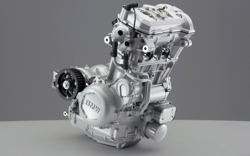 BMW Motorcycle Engine — Silver, Neutral, Photograph, Pulley, Valve Cover