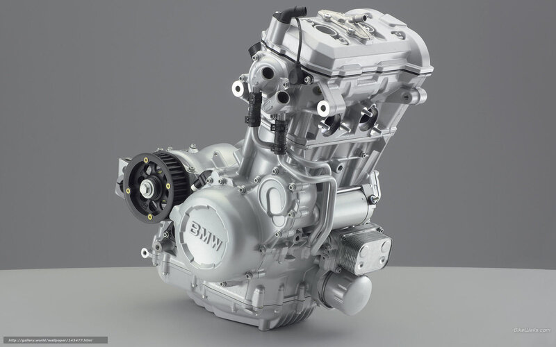 BMW Motorcycle Engine — Silver, Neutral, Photograph
