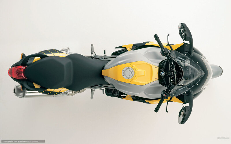 BMW motorcycle from above