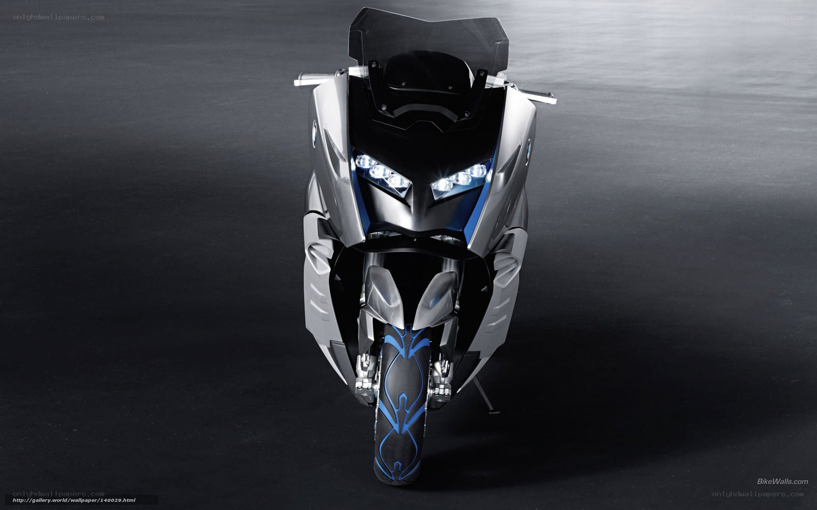 BMW motorcycle front view