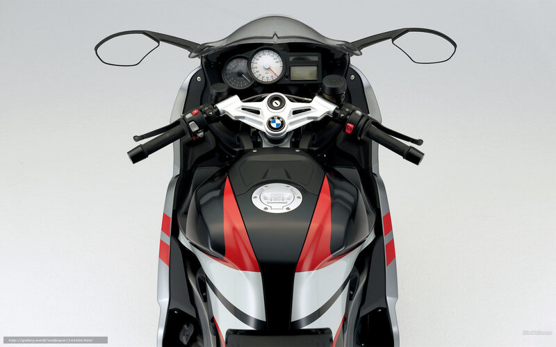 BMW Motorcycle Front View — Black, Neutral