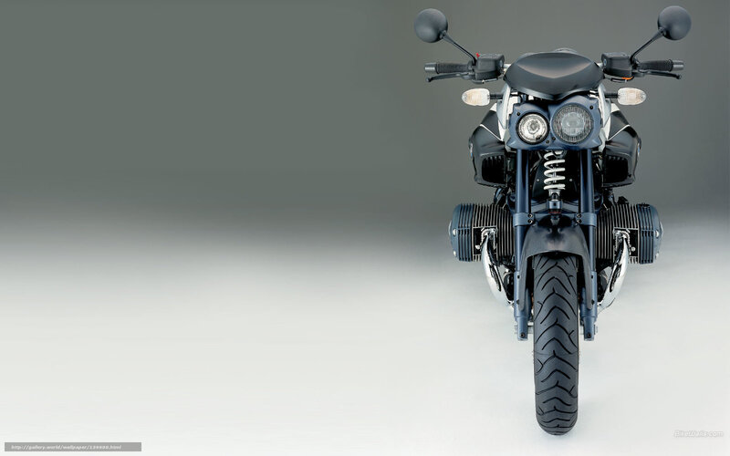 BMW Motorcycle Front View — Black