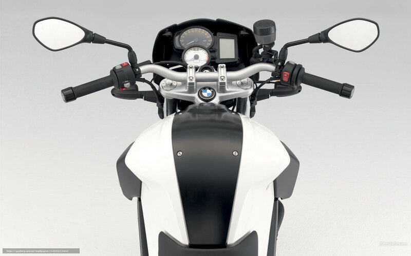 BMW Motorcycle Handlebars — White