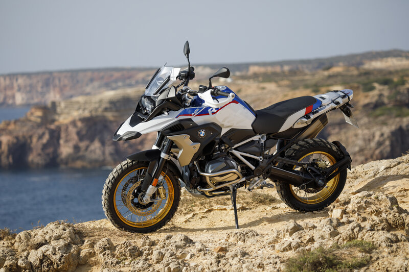 BMW Motorcycle on Cliff