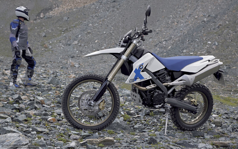 BMW Motorcycle on Gravel