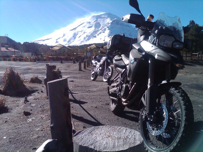 BMW Motorcycle on Mountain