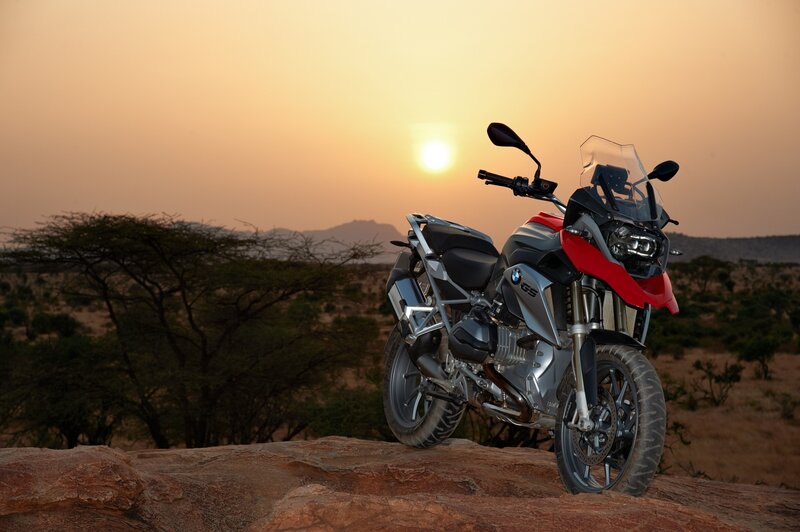 BMW Motorcycle on Rock