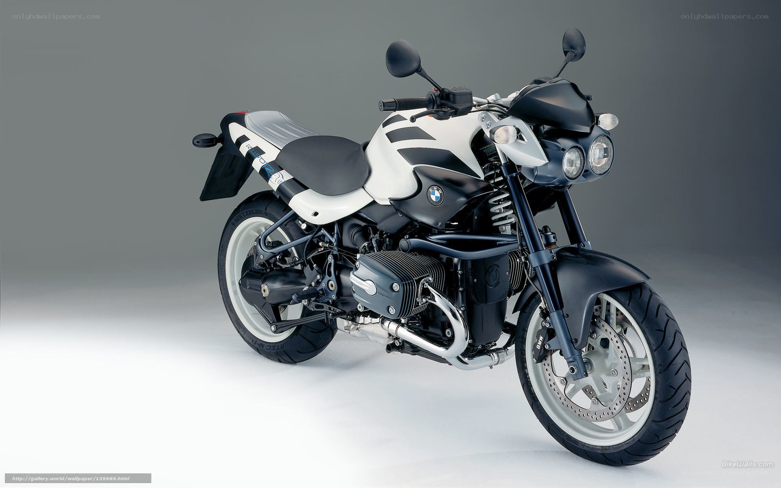 BMW motorcycle studio shot