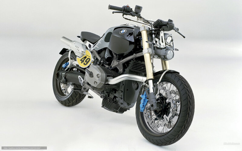 BMW motorcycle studio shot
