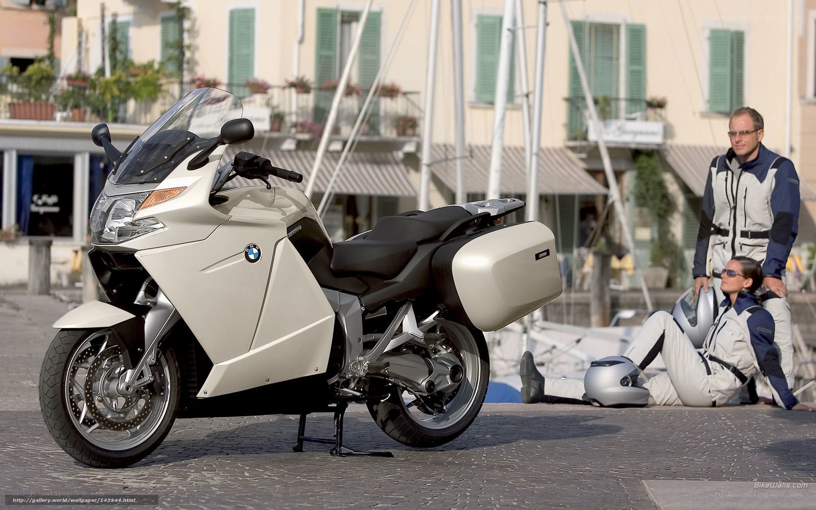 BMW motorcycle with riders