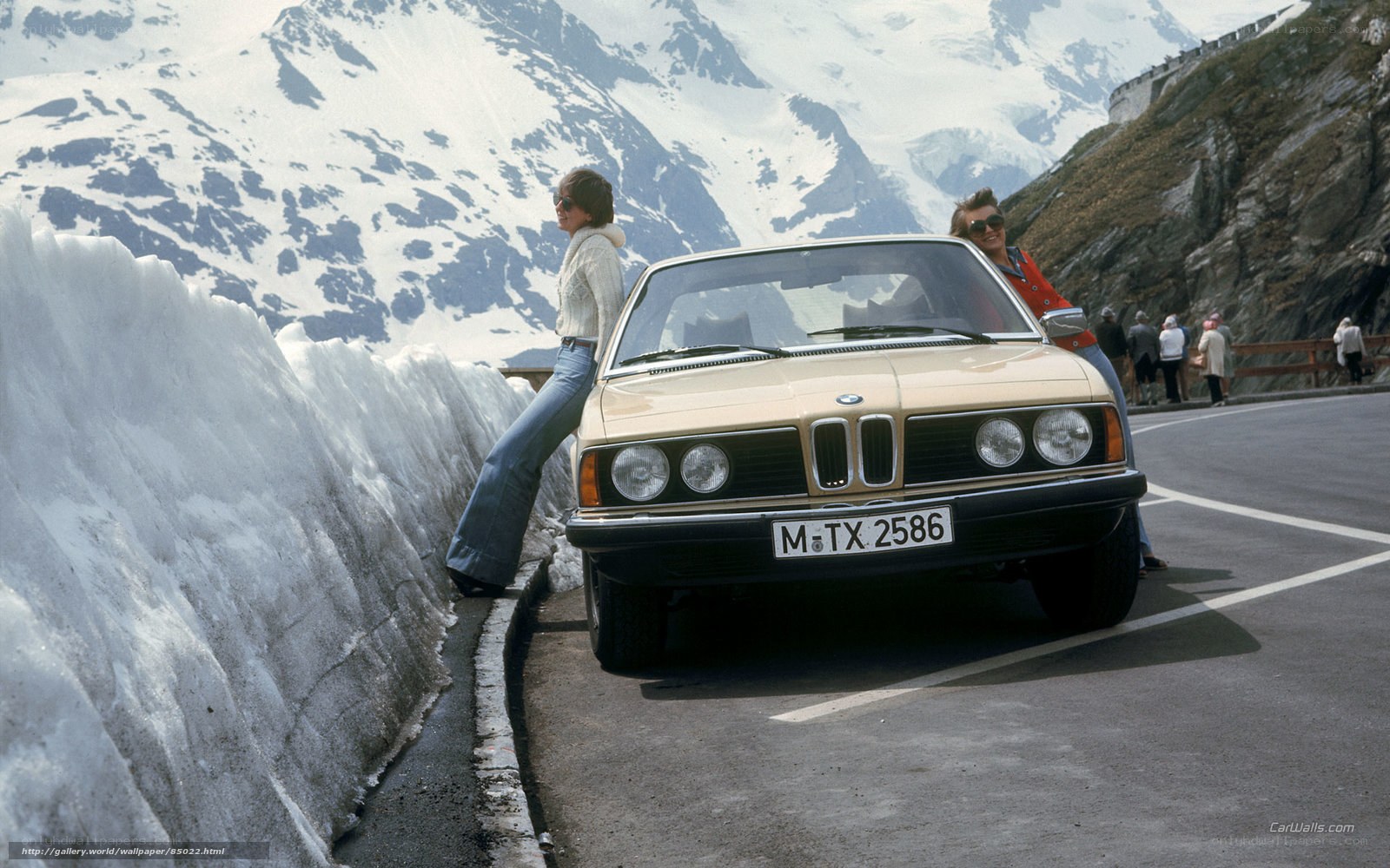 BMW on a mountain road