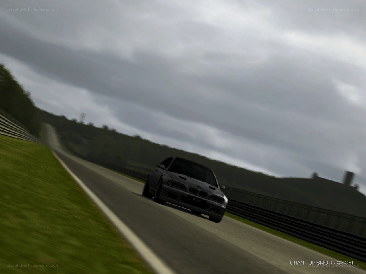 BMW on a racetrack