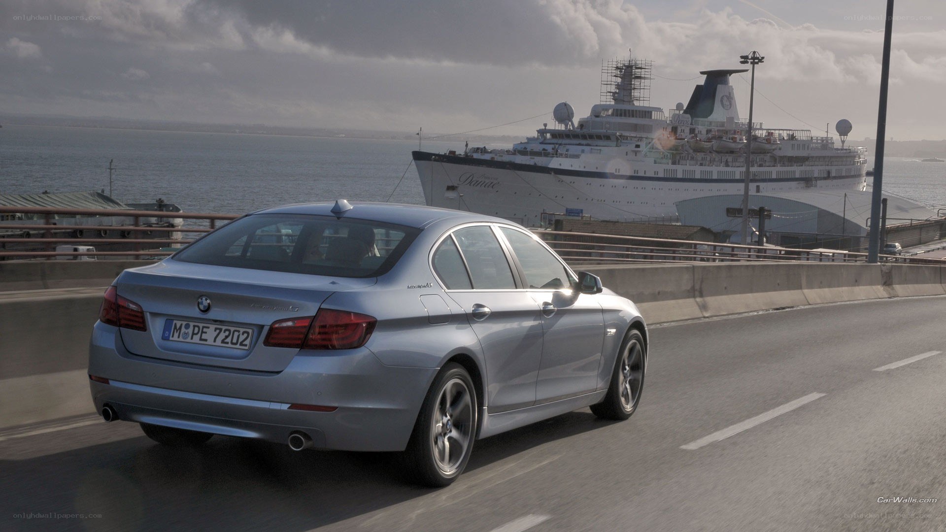 BMW on coastal road