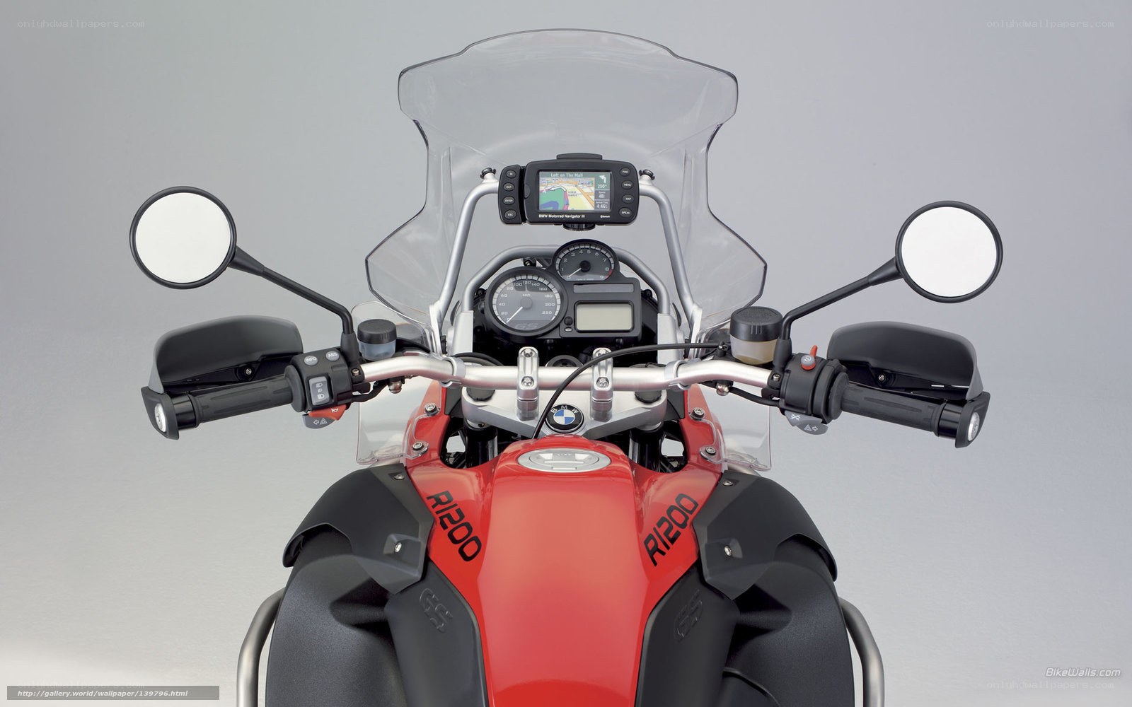 BMW R1200 motorcycle dashboard