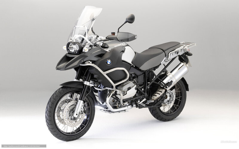 BMW R1200GS Motorcycle — Black, Neutral, Photograph