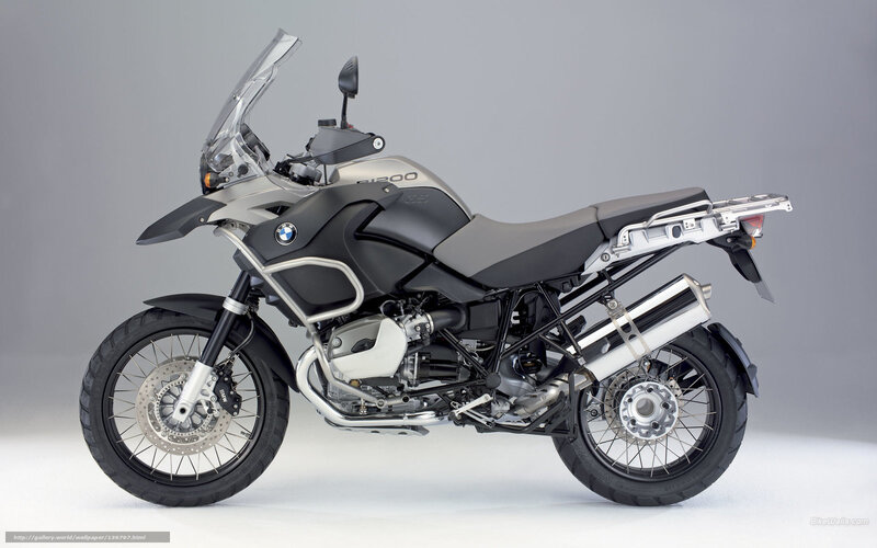BMW R1200GS Motorcycle — Silver, Neutral, Photograph, Windshield