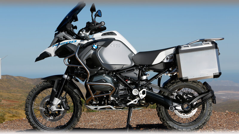 BMW R1200GS Motorcycle — White, Outdoor