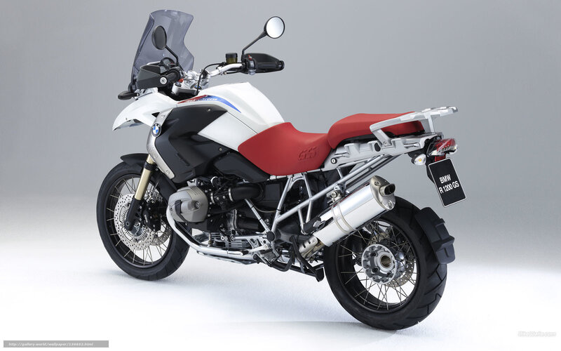 BMW R1200GS Motorcycle — White