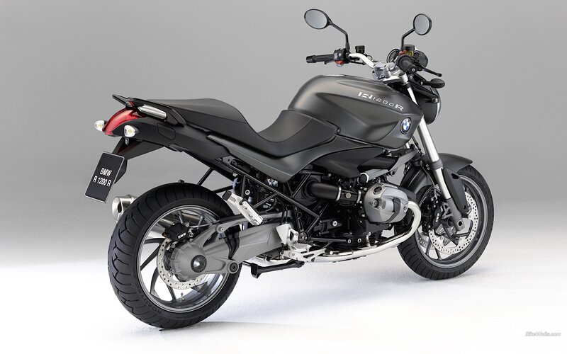 BMW R1200R Motorcycle — Black, Neutral, Photograph, Seat
