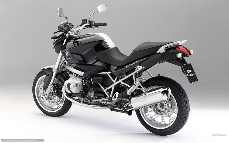 BMW R1200R Motorcycle — Black, Neutral, Photograph