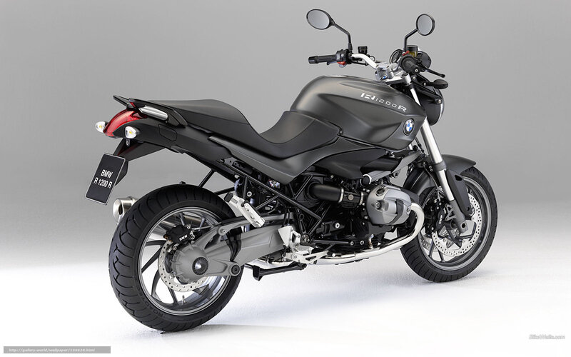 BMW R1200R Motorcycle — Black, Neutral