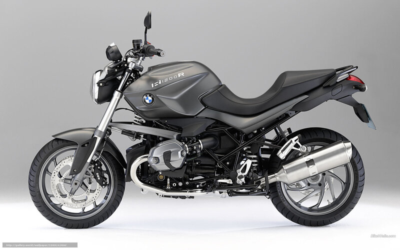 BMW R1200R Motorcycle — Gray, Neutral, Photograph, Seat