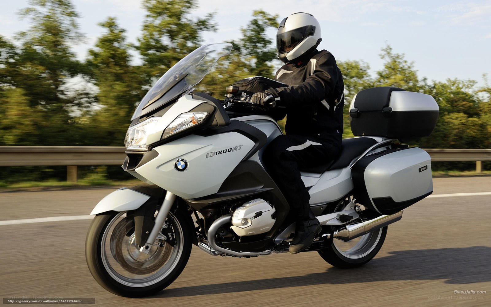 BMW R1200RT motorcycle on road