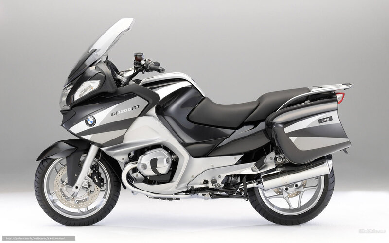 BMW R1200RT Motorcycle — Silver, Neutral, Photograph