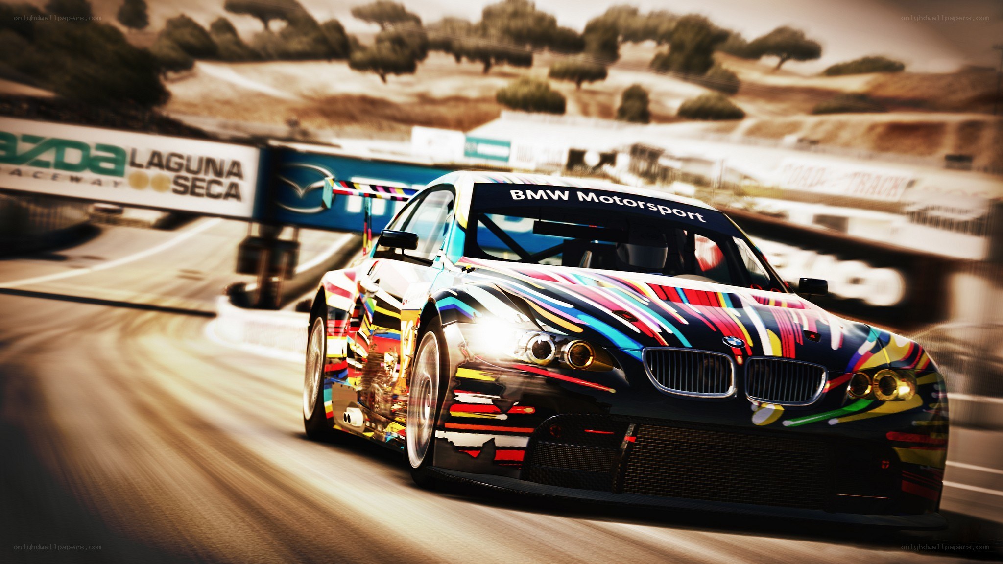 BMW race car at Laguna Seca