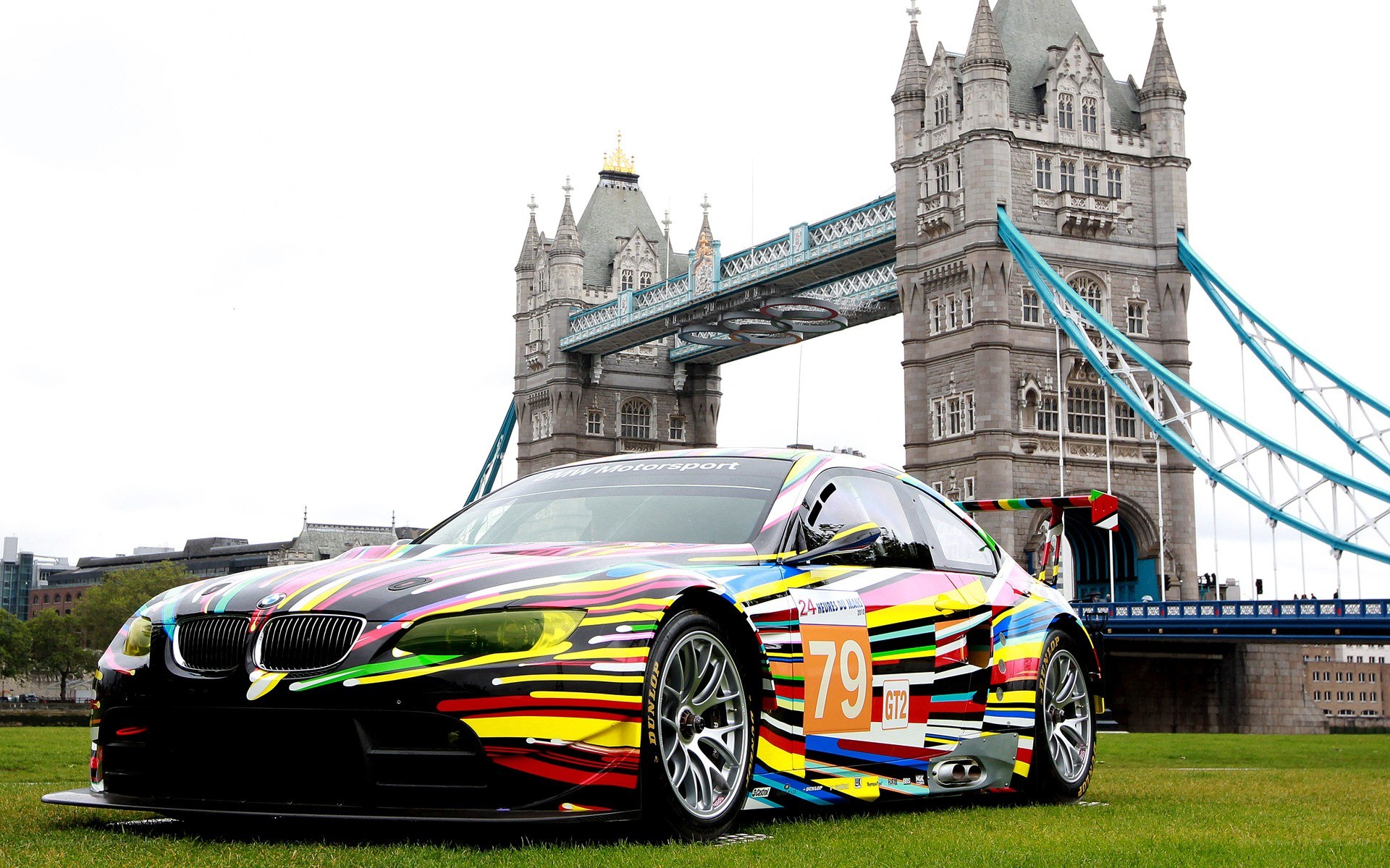 BMW race car at Tower Bridge