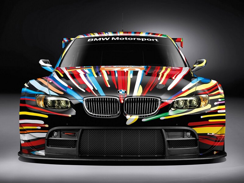 BMW Race Car — Black, Dramatic