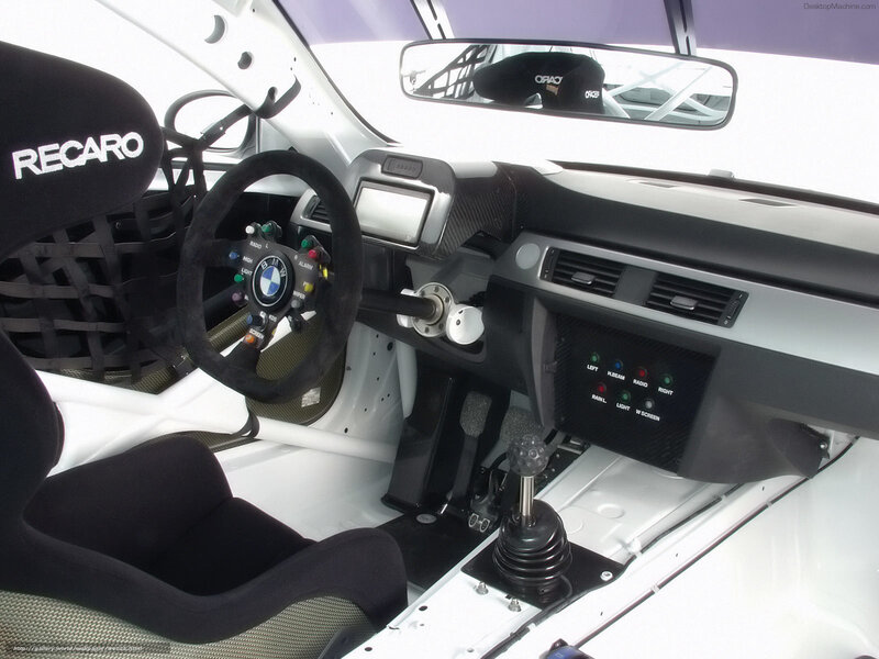 BMW race car interior