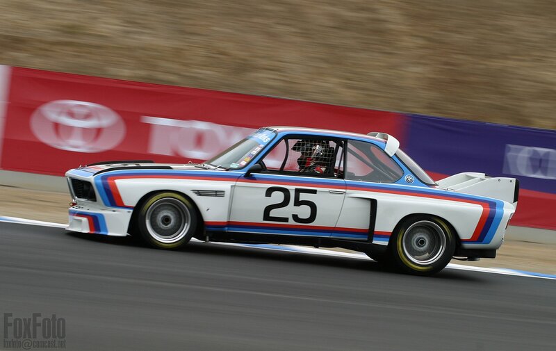 BMW race car on track