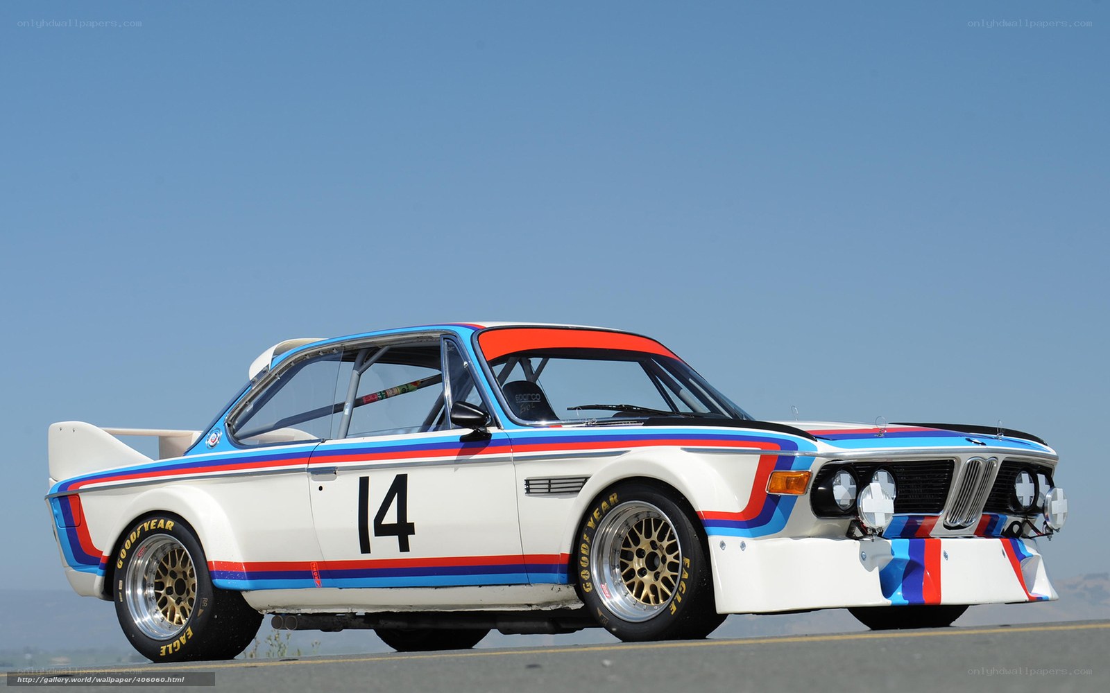 BMW race car on track