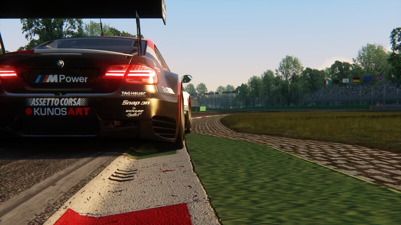 BMW Race Car on Track — Black, Calm