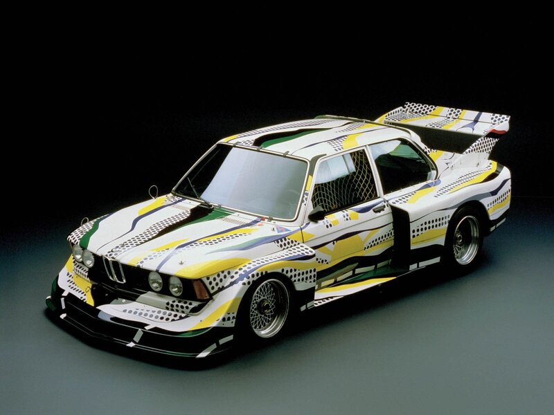 BMW Race Car — White, Dramatic