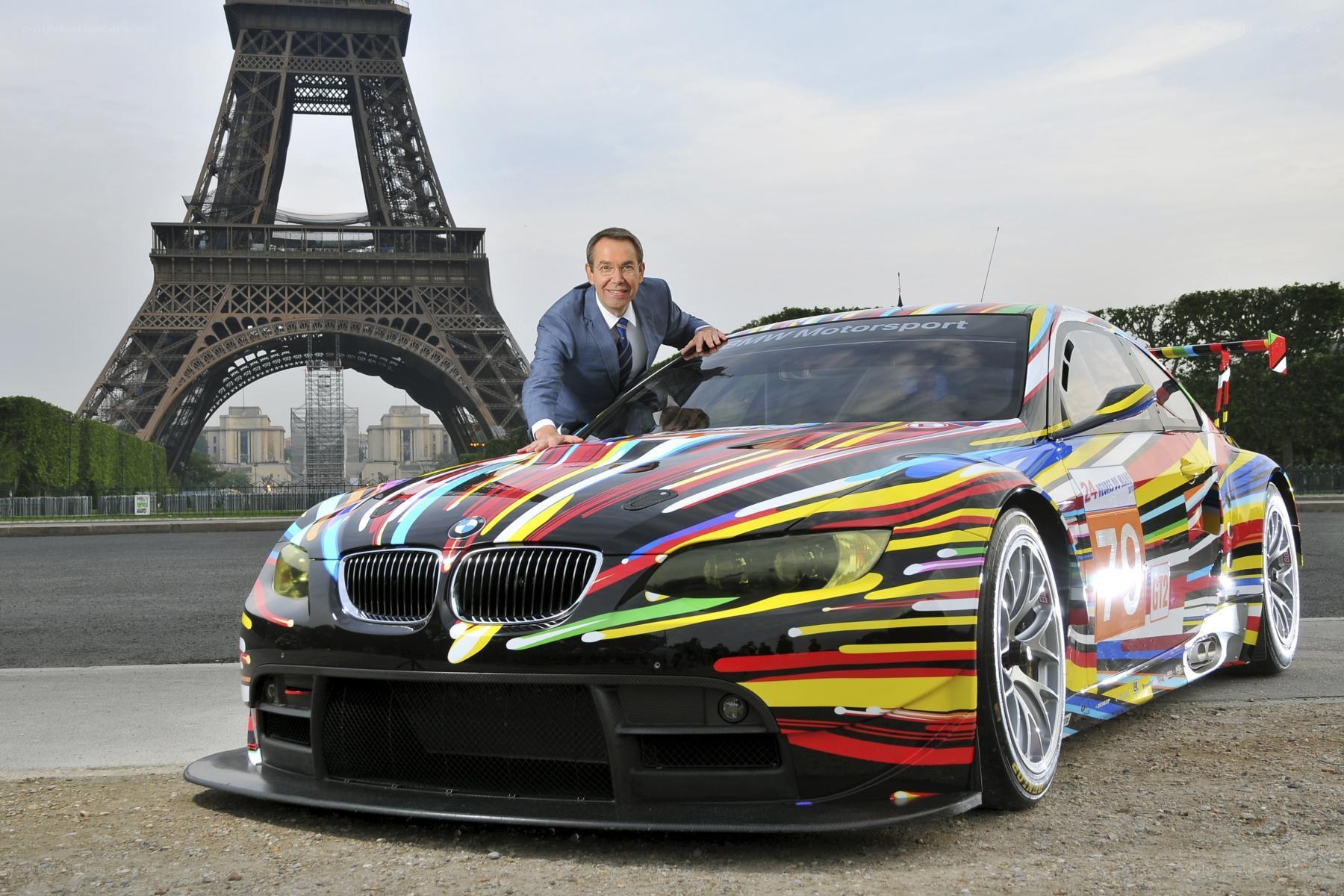 BMW race car with Eiffel Tower