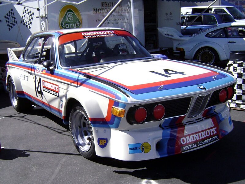 BMW race car with Omnikote livery