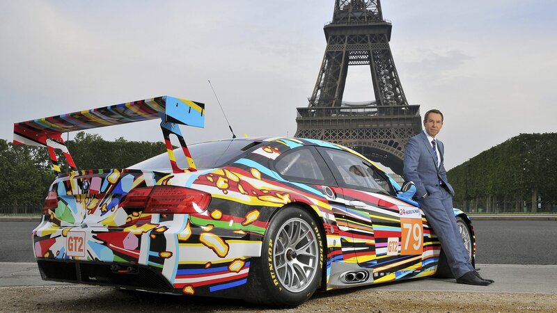BMW race car with pop art livery