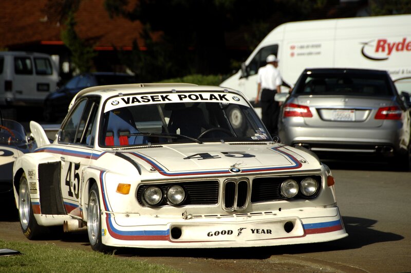BMW race car with Vasek Polak