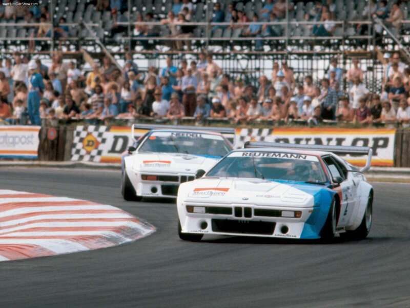 BMW race cars on track
