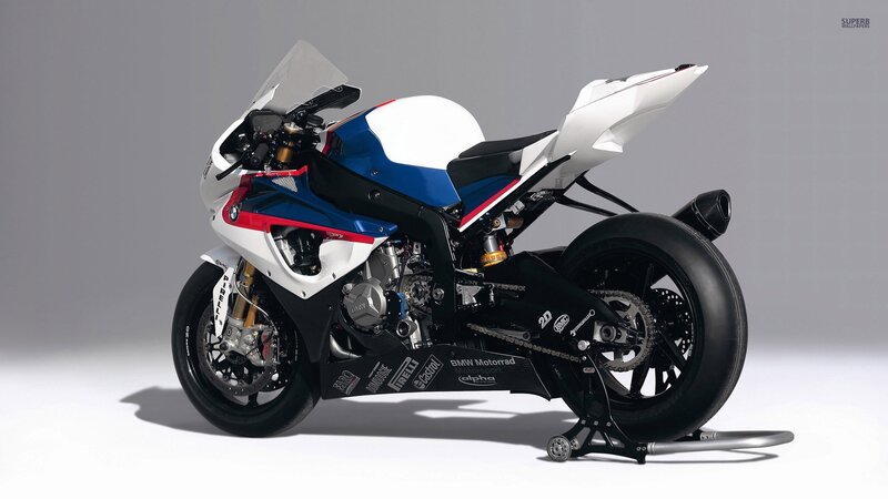 BMW Racing Motorcycle — White