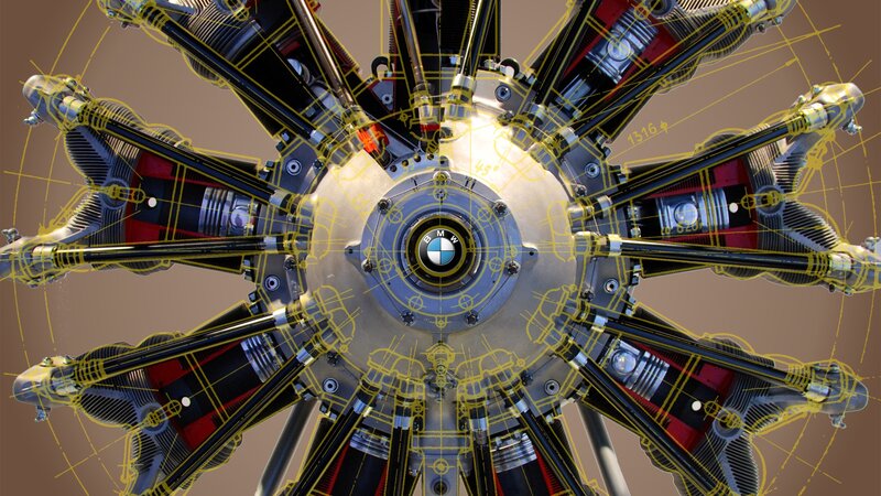 BMW radial engine design