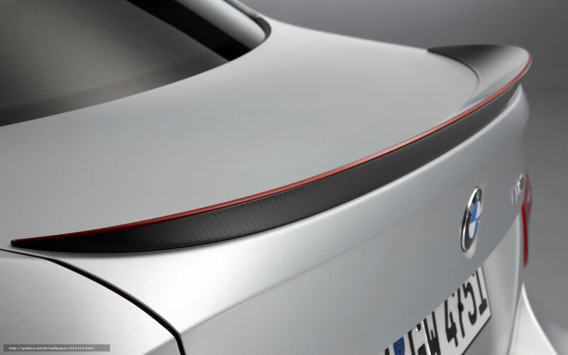 BMW rear spoiler detail