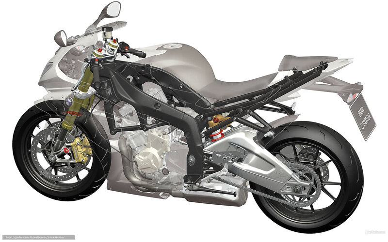 BMW S1000RR motorcycle cutaway
