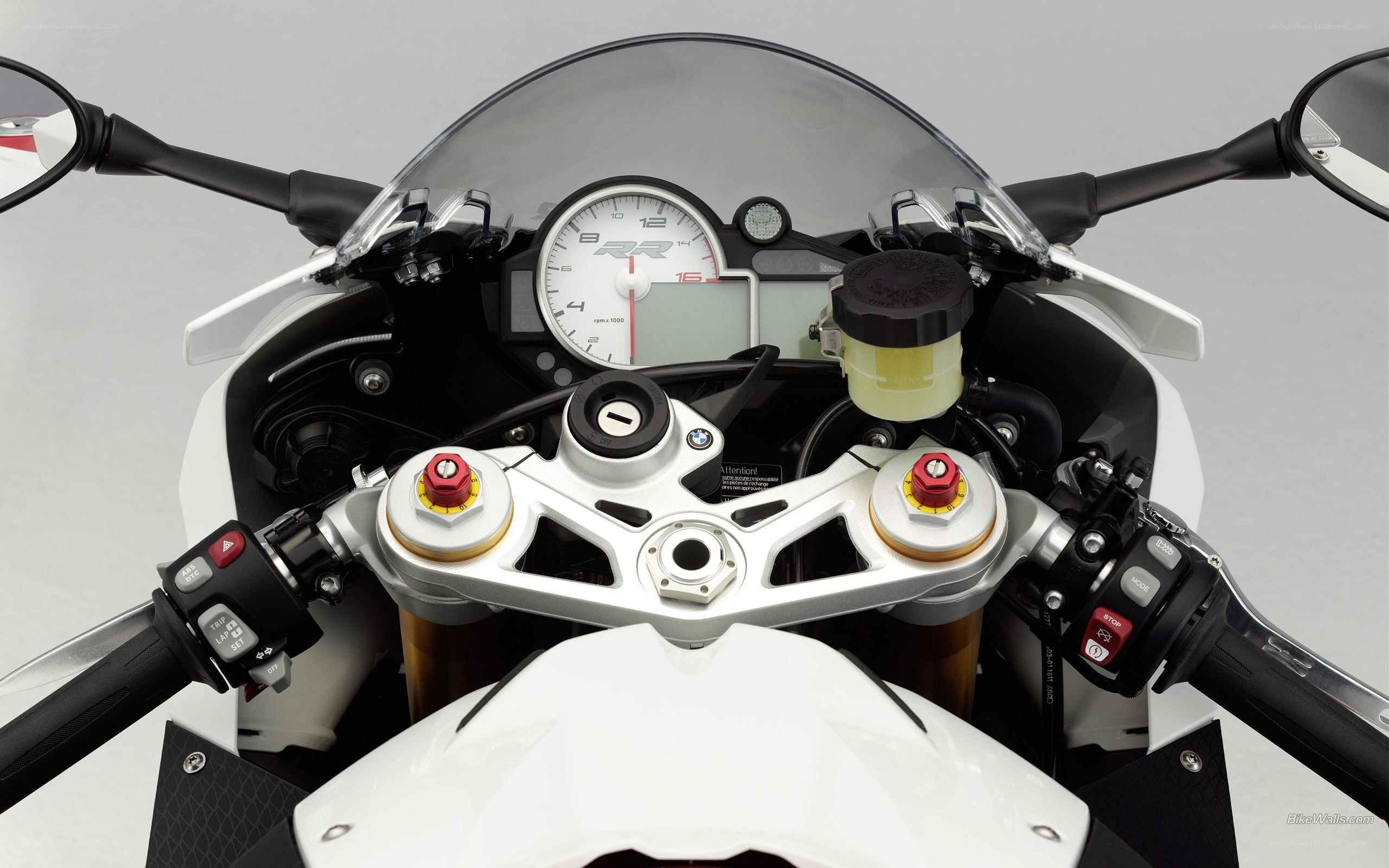 BMW S1000RR motorcycle dashboard