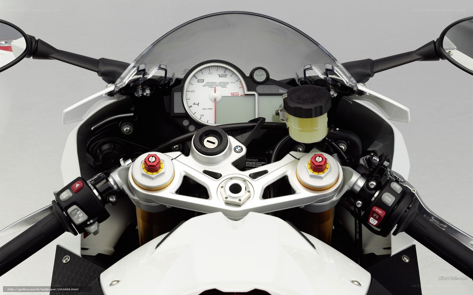 BMW S1000RR motorcycle dashboard