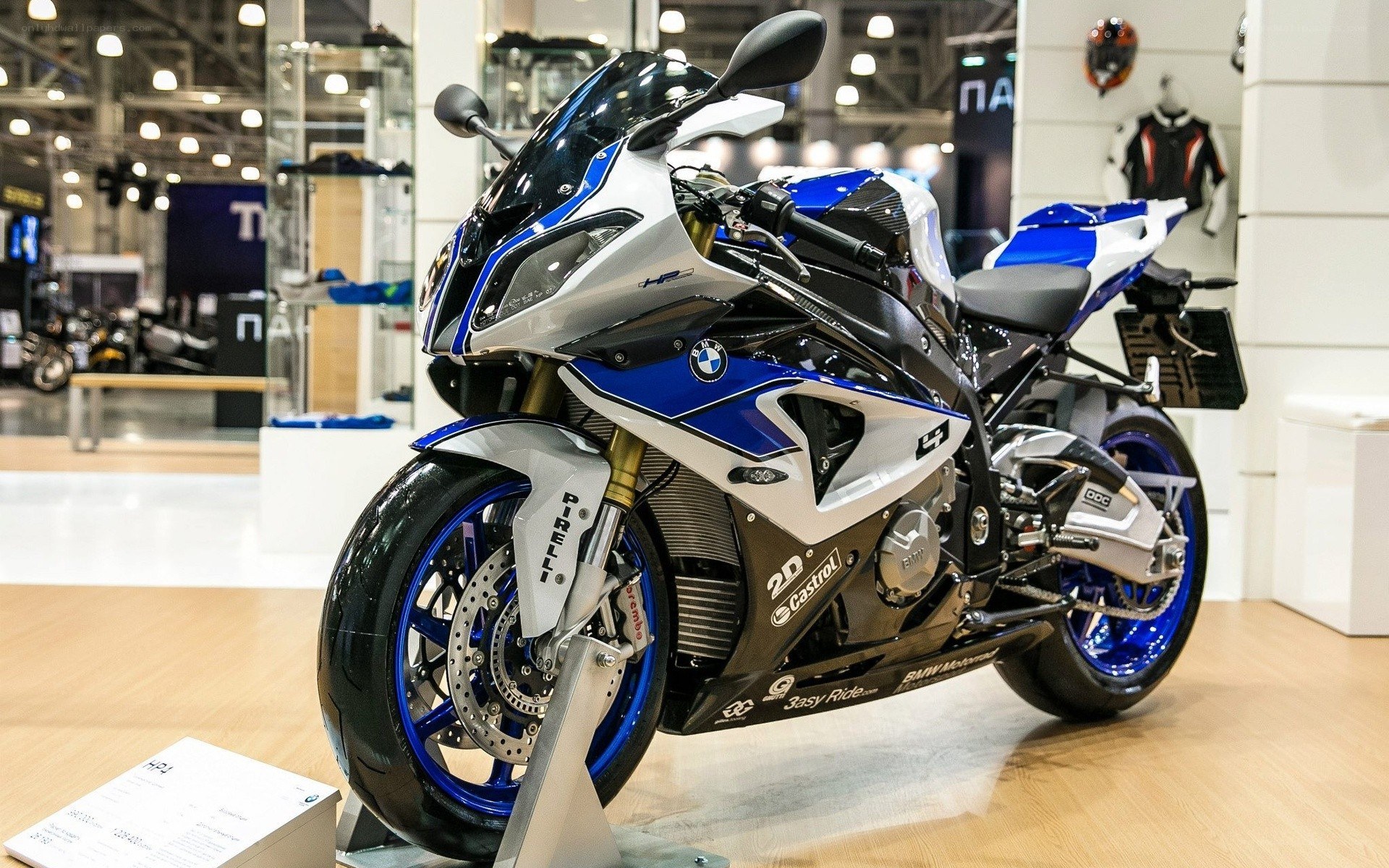 BMW S1000RR motorcycle display