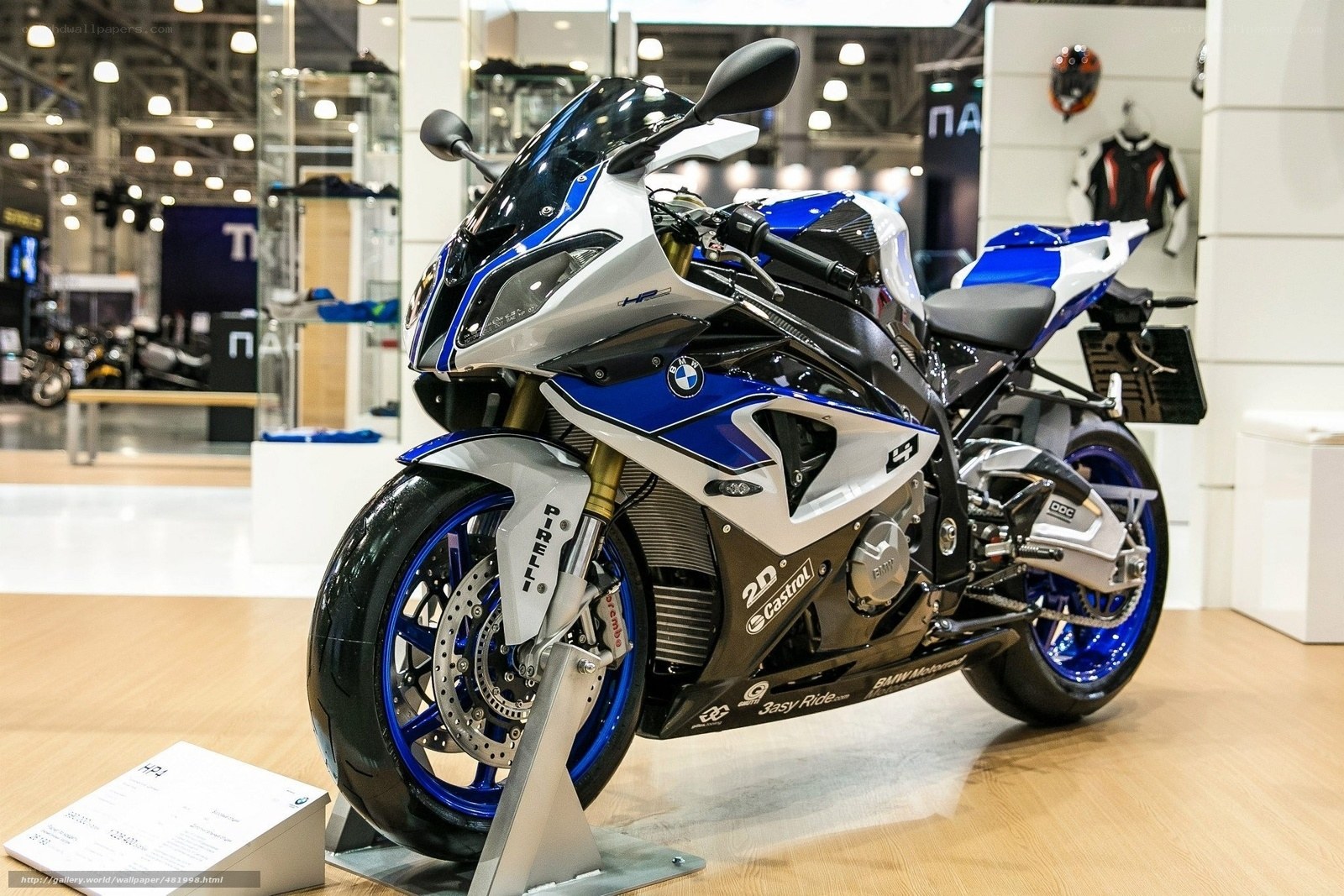 BMW S1000RR motorcycle display