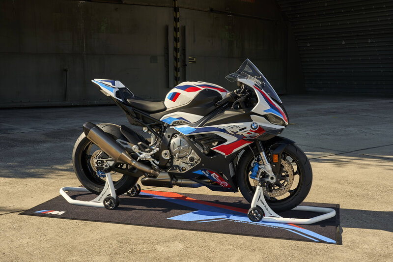 BMW S1000RR Motorcycle — White, Dramatic